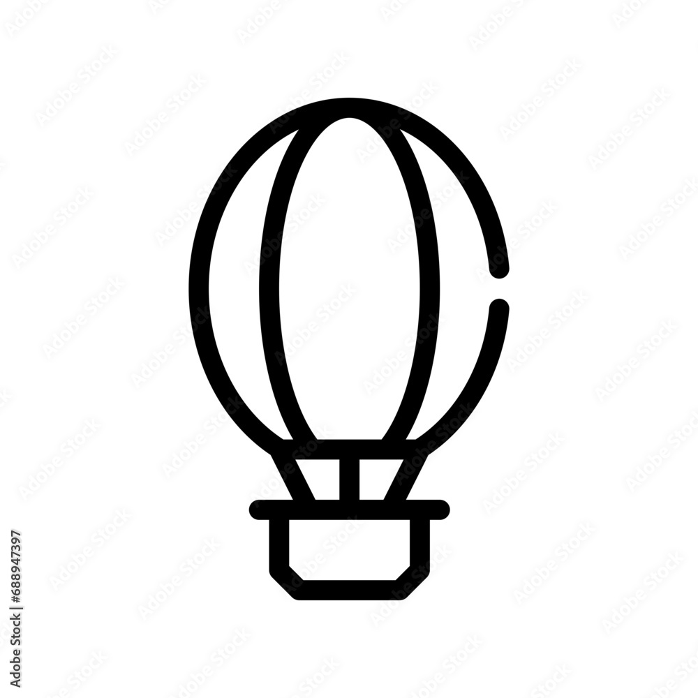 hot air balloon line icon hot air balloon line icon