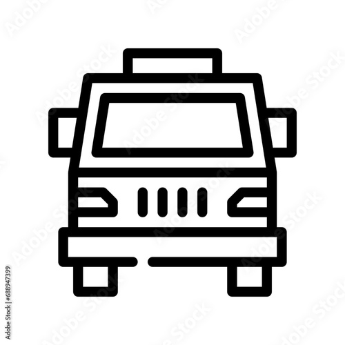 campervan line icon