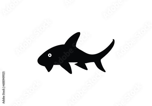 Angelshark minimal style icon illustration design