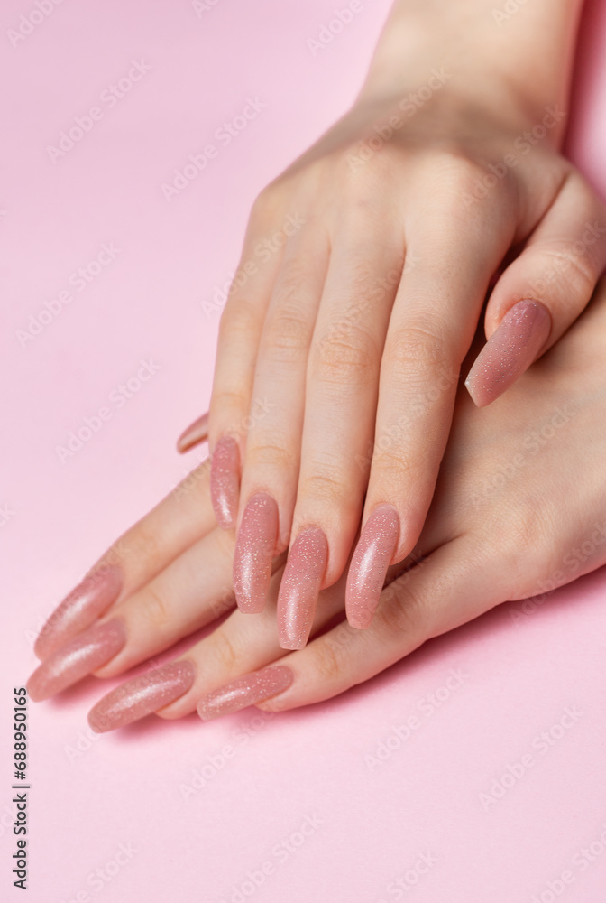 Female hands with beautiful manicure Female hands with beautiful manicure