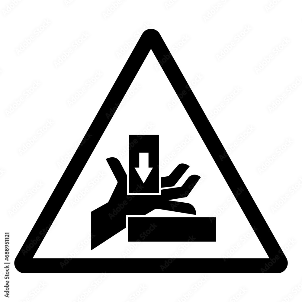 Hand Crush Force From Right Symbol Sign, Vector Illustration, Isolate On White Background Label .EPS10 Hand Crush Force From Right Symbol Sign, Vector Illustration, Isolate On White Background Label .EPS10