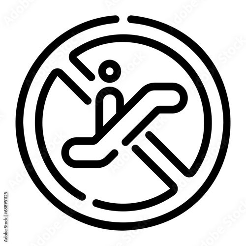 escalator Line Icon