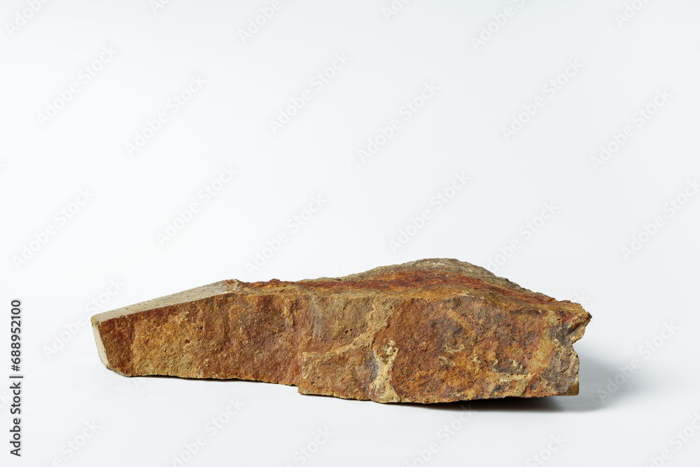 Piece of granite stone isolated on white background Piece of granite stone isolated on white background