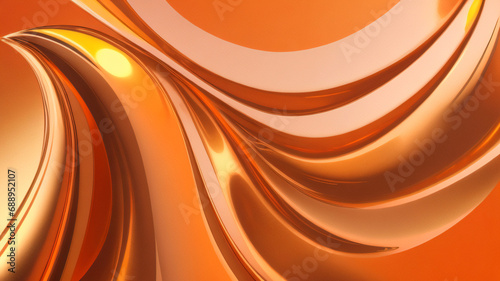 抽象的な流体グラデーションの背景のオレンジ色。オレンジ色の波の背景。ウェブバナーのテンプレート。液体の形をした美しい抽象的な背景。ランディングページ。ポスター。ウェブ用