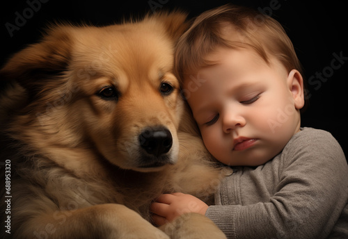 child sleep and puppy © itthichai