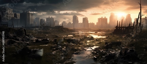 post-apocalyptic urban environment