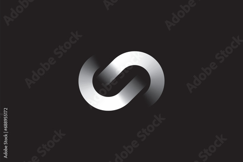 Infinity logo design icon vector template photo