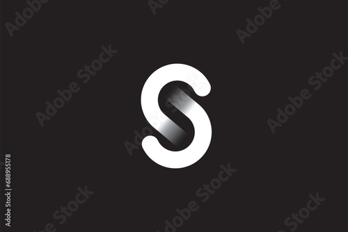 Letter S logo design icon vector template photo