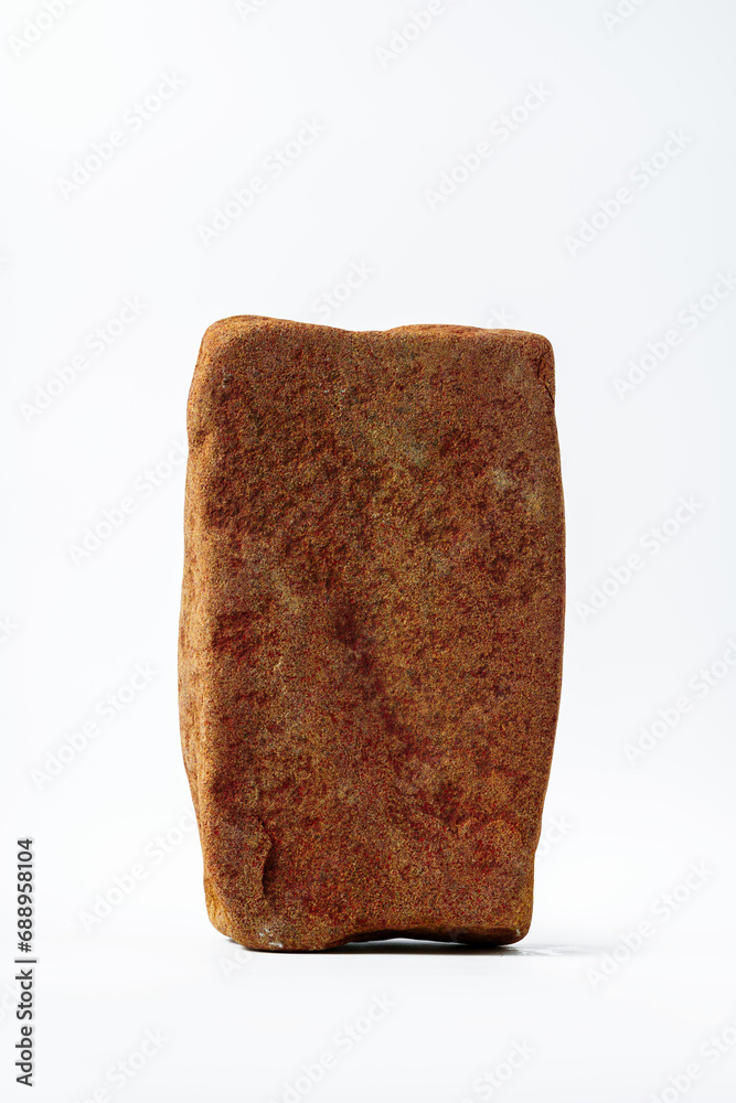 Piece of granite stone isolated on white background Piece of granite stone isolated on white background