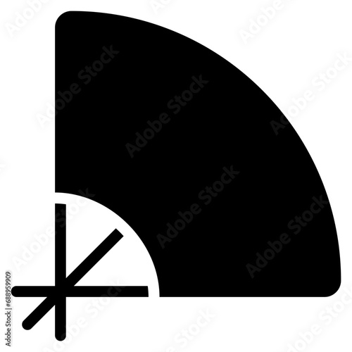 Fan icon with glyph style and pixel perfect base. Suitable for website design, logo, app and UI. Based on the size of the icon in general, so it can be reduced.