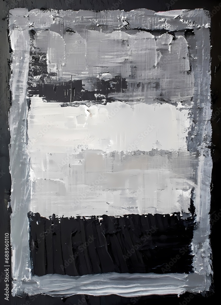 Fototapeta premium Abstract oil painting wall art. Palette knife technique