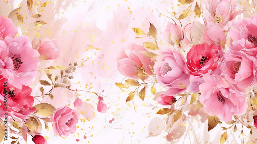 pink flowers for decoration design. simple elegant concept. 