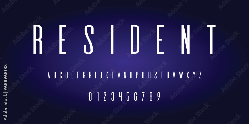 Classic Font Capital Letters And Numbers