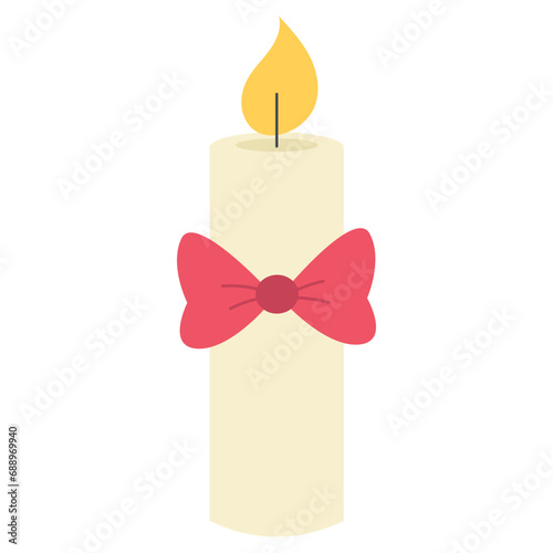 Christmas Candle Illustration