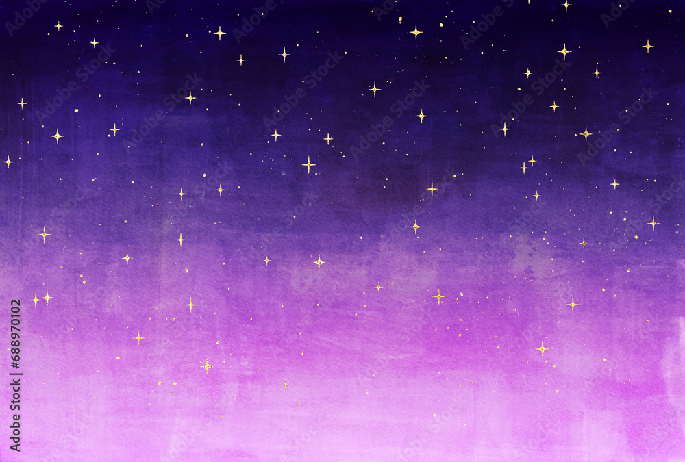 Fototapeta premium 背景素材_夜空_ラメ