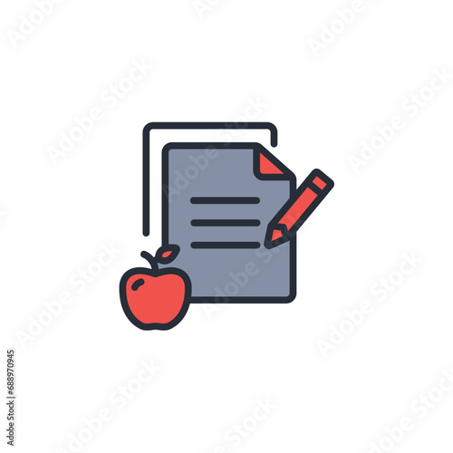 diet icon. vector.Editable stroke.linear style sign for use web design,logo.Symbol illustration.