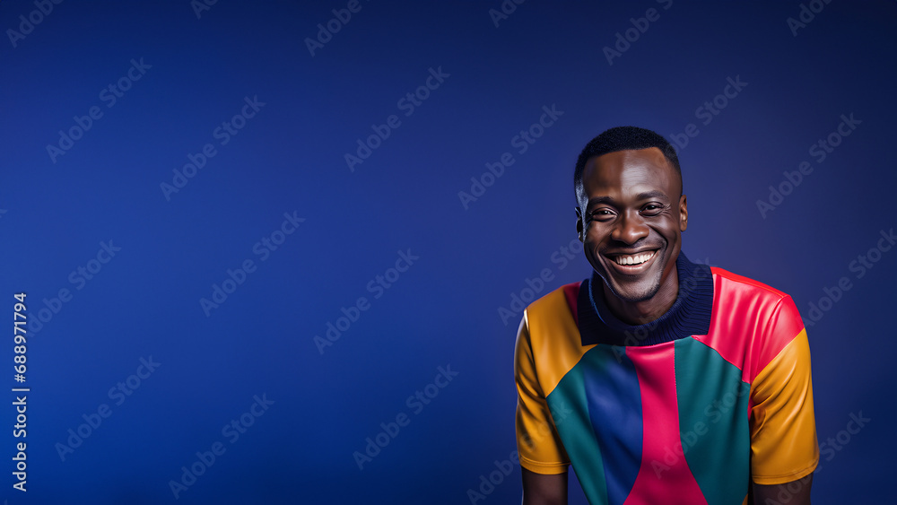 Young man smiling isolated on studio background. Copyspace area Young man smiling isolated on studio background. Copyspace area