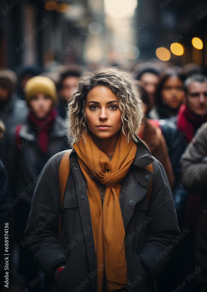 A Group of Diverse People Protesting on the Street A Group of Diverse People Protesting on the Street