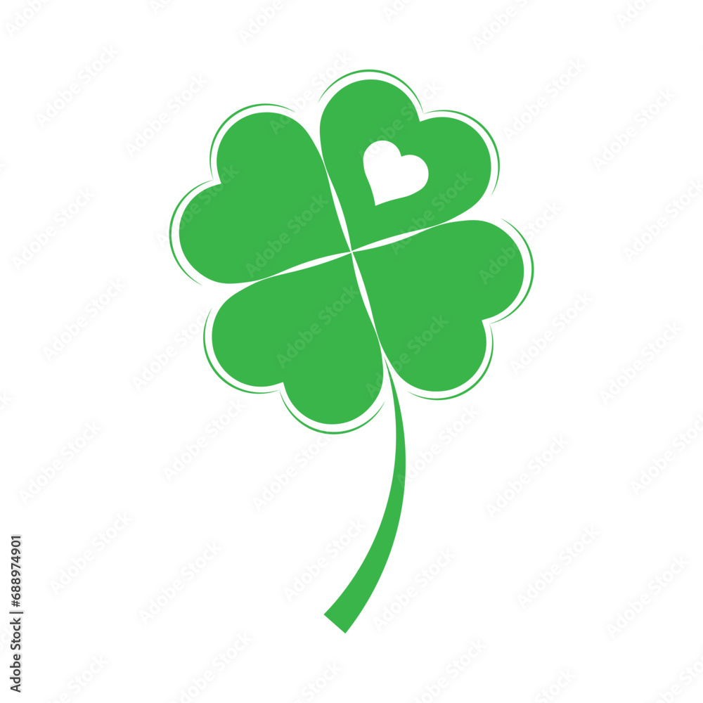 Fototapeta premium St Patricks Day Leaf