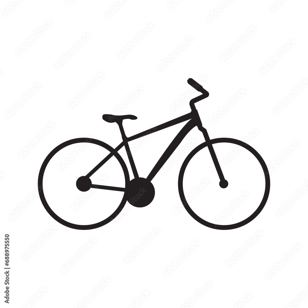 Obraz premium hybrid bike icon vector