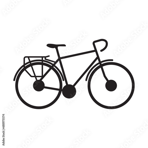 touring bike icon vector