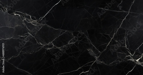 Nero Marquina Marble texture background, showcasing its rich black color and elegant veining.