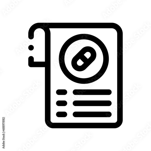 drugs line icon