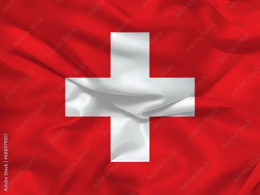 Switzerland 3d background flag Switzerland 3d background flag