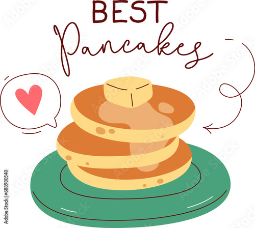 Best Pancakes With Lettering