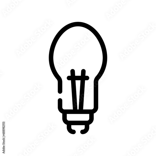 light bulb line icon