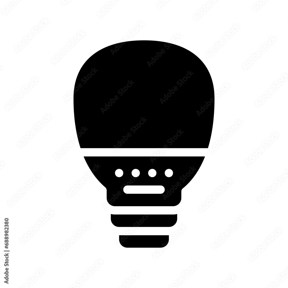 light bulb glyph icon light bulb glyph icon