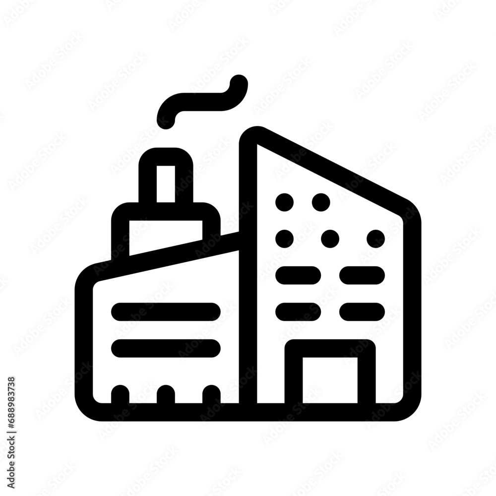 factory line icon factory line icon
