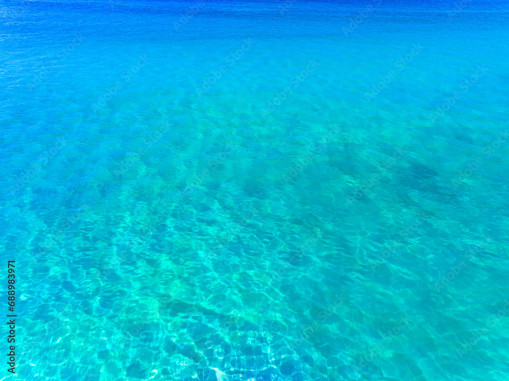 Sea surface ocean waves background,Top view ocean sea background