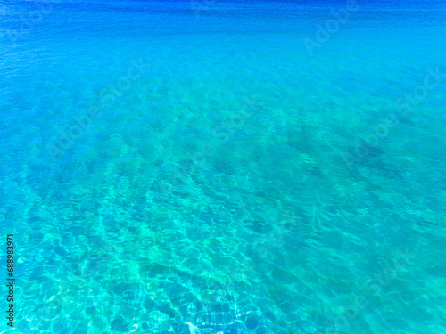 Sea surface ocean waves background Top view ocean sea background