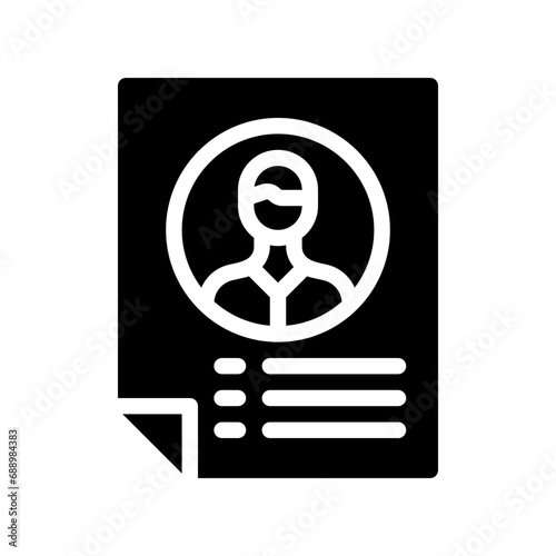 curriculum glyph icon