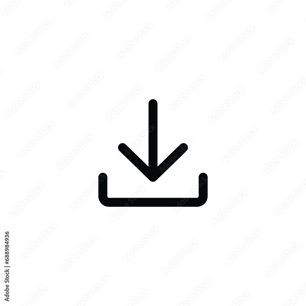 download icon vector for web site Computer and mobile app download icon vector for web site Computer and mobile app