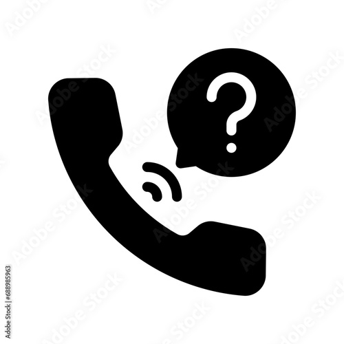 question glyph icon
