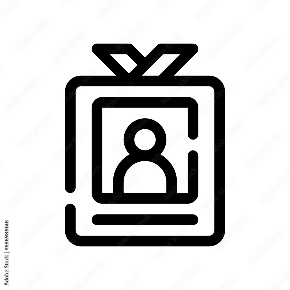 id card line icon id card line icon