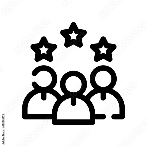 best employee line icon