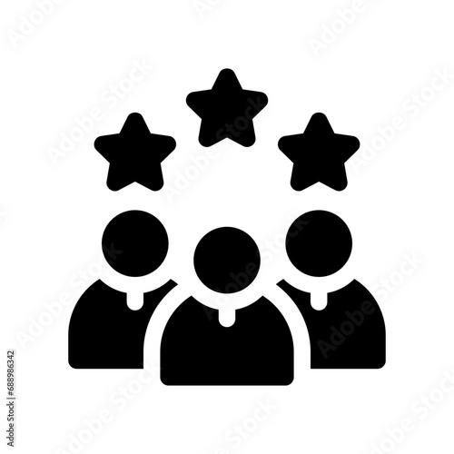 best employee glyph icon