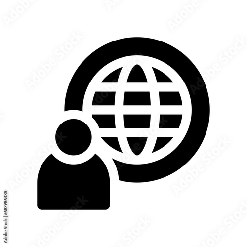 outsource glyph icon