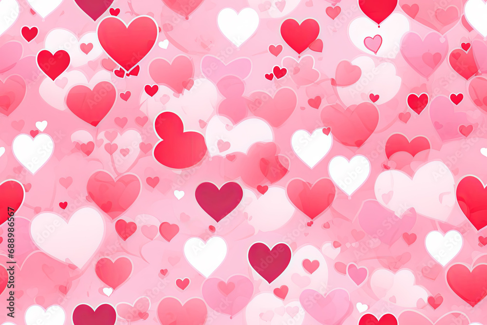 Valentines day background  featuring a seamless repeat and tileable abstract heart pattern, valentine wallpaper background