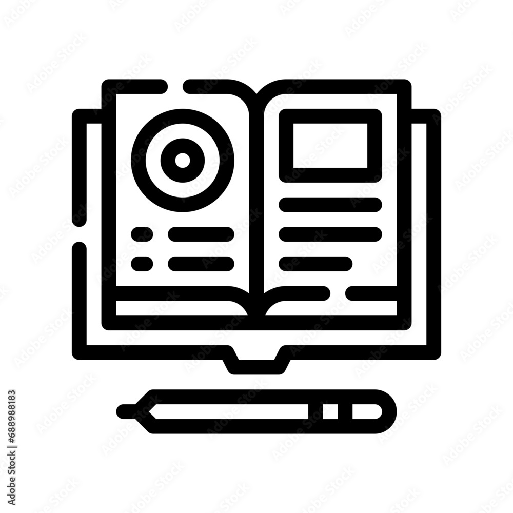 homework line icon