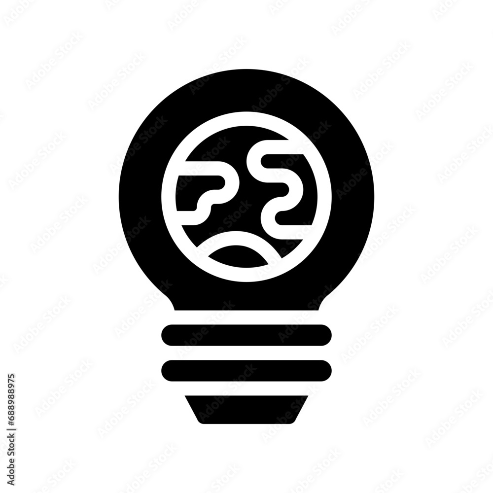 light bulb glyph icon