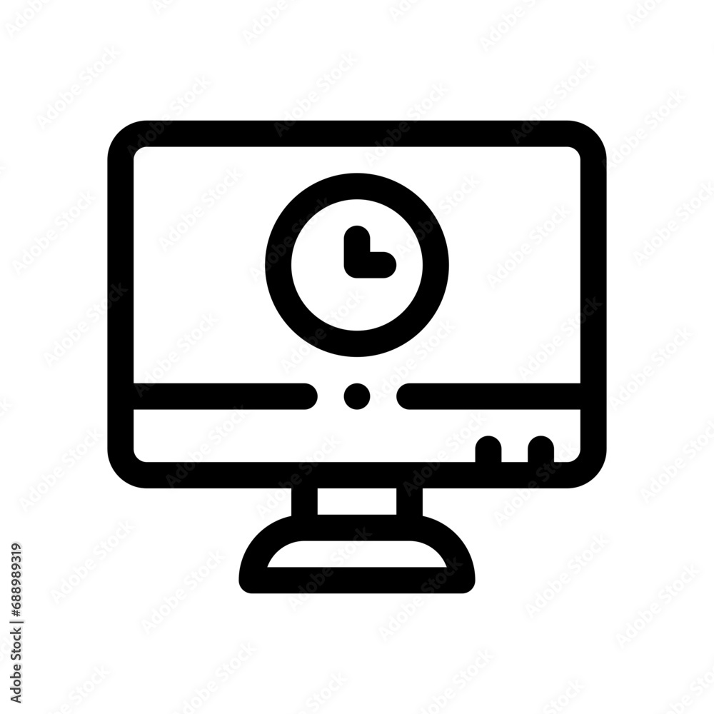 computer line icon computer line icon