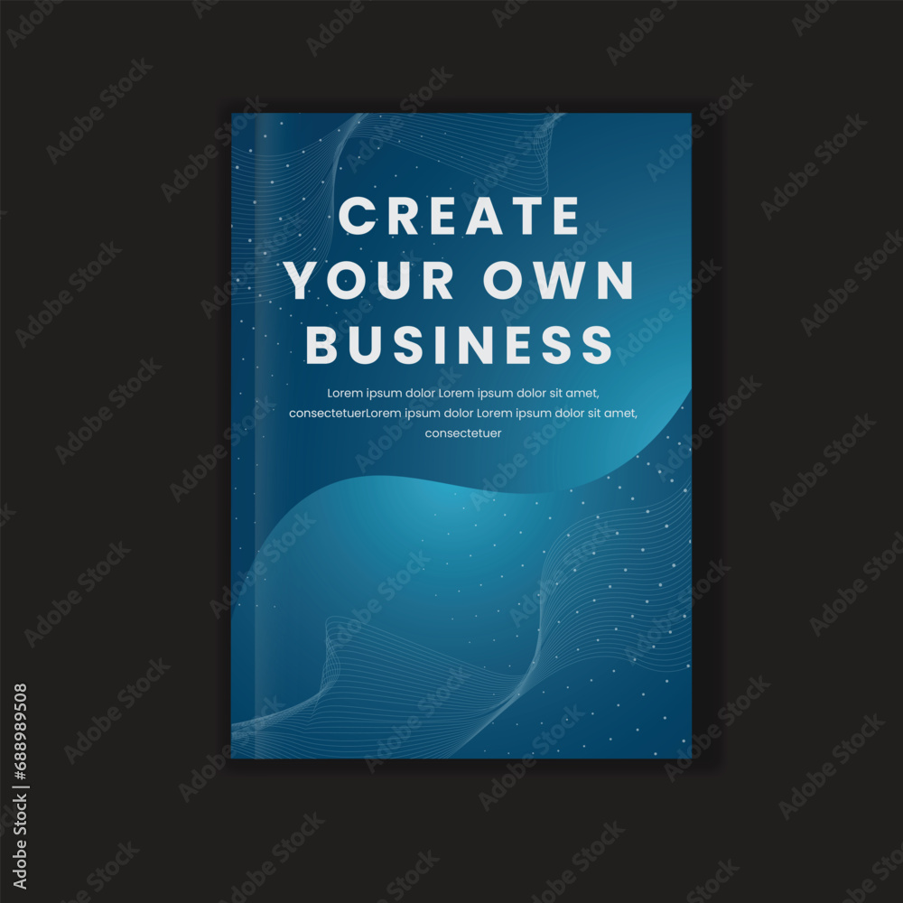 Naklejka premium Background Business Book Cover Design Template
