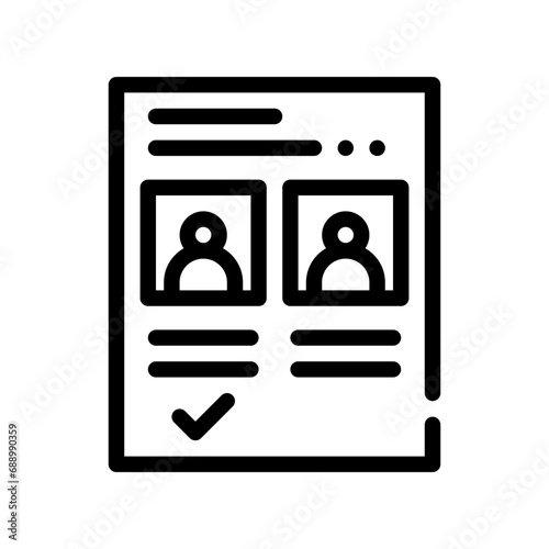 ballot line icon