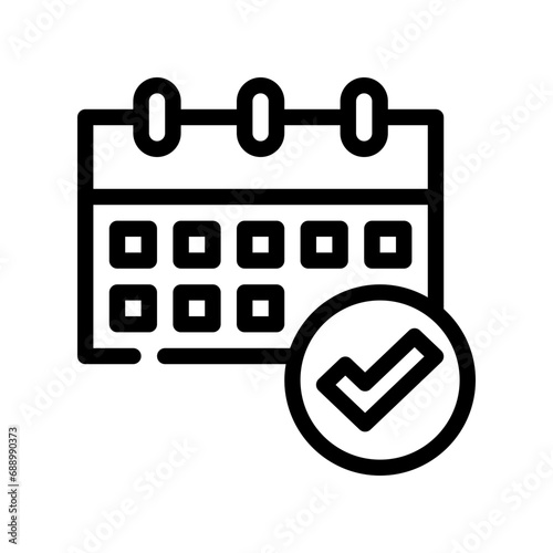 calendar line icon