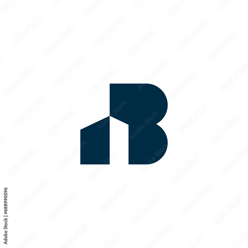 Letter B for Real Estate Remodeling Logo. Construction Architecture Building Logo Design Template. Letter B for Real Estate Remodeling Logo. Construction Architecture Building Logo Design Template.