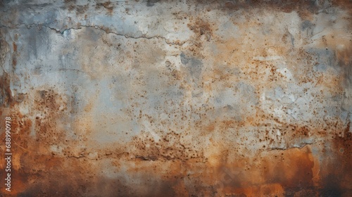 The texture of the old rusty metal plate with cracks abstract background